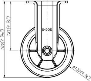 bánh xe cố định